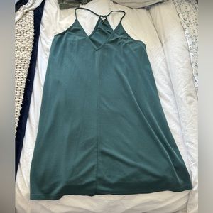 Silence + noise green swing dress